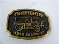 Vintage 1910 Seagrave Firefighter Belt Buckle