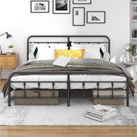 King Bed Frame with Headboard