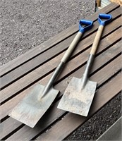 (2) Garden Spades - Metal/Wood/Plastic