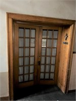 all woodwork/wood doors in basement only