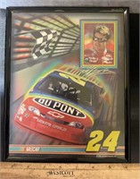 NASCAR FRAMED DECOR-#24 jEFF gORDON