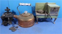 Vintage Teapot, Vintage Electric Childrens Oven,