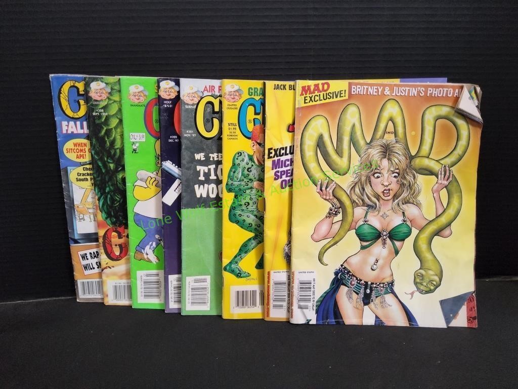 (6) Cracked & (2) MAD Magazines