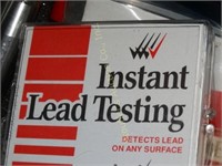 Lead testing kit in case