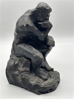 Primitive Repro Statue-  I think Therefore I Am