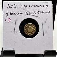 1852 2 DOLLAR GOLD TOKEN