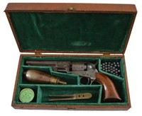 Cased Colt Model 1849 Pocket Pistol