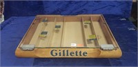 (1) Vintage Gillette Display Case (17"×13"×2")