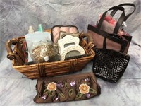 Basket, Small Bags, Picture Frames, Etc