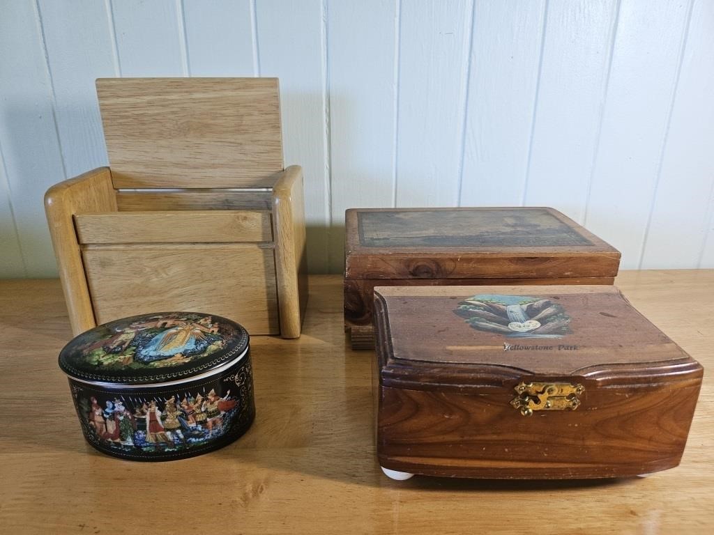 Keepsake trinket boxes 8"-4"