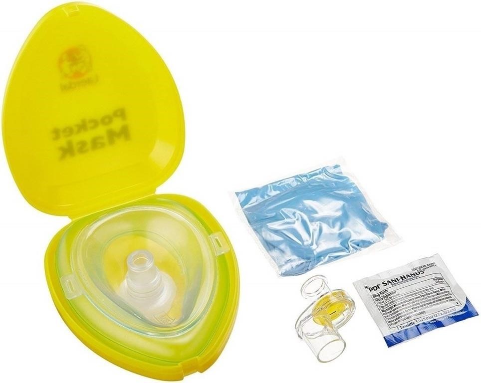 SM1191  Laerdal CPR Mask Yellow Case