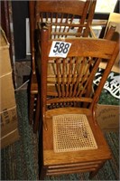 2 Cane Bottom Chairs