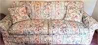 UPHOLSTERED FLORAL SOFA MADE BY ROWE FURNITURE