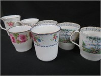 7 ROYAL ALBERT COFFEE MUGS *SEE BELOW*