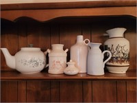 Lot of Ceramic Pottery Jugs, Pitchers, and more