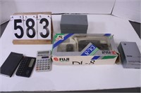 Fuji Camera - Index card Box - Vivitar Camera -