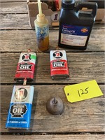 Vintage 3 in 1 oil cans, and other oil