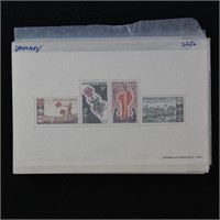 WW Stamps Souvenir Sheets in Glassines D-G