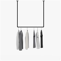 clothing rack for walk-in wardrobe wWall mount Bk