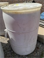 55 gal plastic barrel with truck equipment wash
