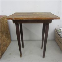 Antique wood side table.