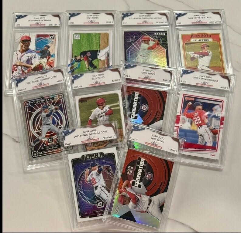 Random Pull Juan Soto PGC Graded Card Lot