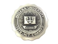Indiana Univ. Hoosiers 1979 NIT Champs Belt Buckle