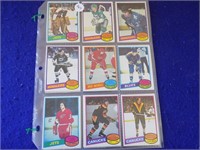 2 Sheets O-Pee-Chee Hockey Cards 1980 & 1985