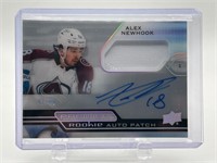 Alex Newhook /99 RC Auto Patch Hockey Card