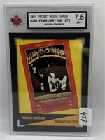 1991 PROSET MUSIC COLLECTOR CARD GRADED - 7.5
