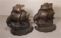 Ceramic Ship Bookends