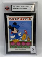 1991 DISNEY COLLECTOR CARD GRADED - 8 NMM  #203