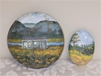HAND PAINTED ROCKS FROM NEWFOUNDLAND 2002 LAINEY