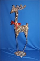 Wire lighted deer, 29"H