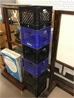 Stack of 6 Milk Crates
