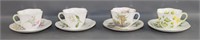 (4) Shelley Cups & Saucers