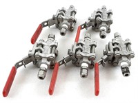 5 valves spécialisées 1/4" 1000 WOG neuves