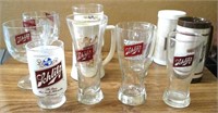 Group of Schlitz Beer Glasses & Steins