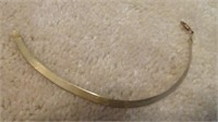 6) 10KT Italy herring bone bracelet;