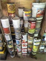 Lot of Various Paints, Stains, Etc.