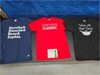 Pack of 3 Pop Culture T-Shirts - Movies TV Size S