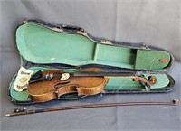 Vintage Violin in Case w/Bow -Andrew Schroetter