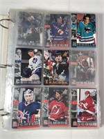 Binder of 90s era hockey cards see pics