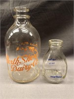 NORTH SHORE DAIRY 1/2 GALLON BOTTLE AND