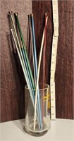 Large group of vintage knitting needles