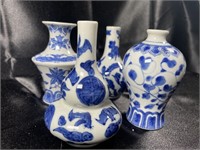 Four (4) Piece Set Chinese VTG Vases 1960s