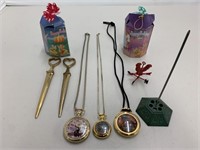 Group collectibles incl. miniature watch diorama