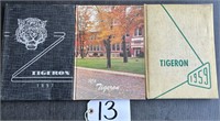 3 Liberty Center Tigeron Yearbooks 1957-1959