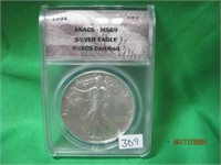 MS69 Silver Eagle 1994