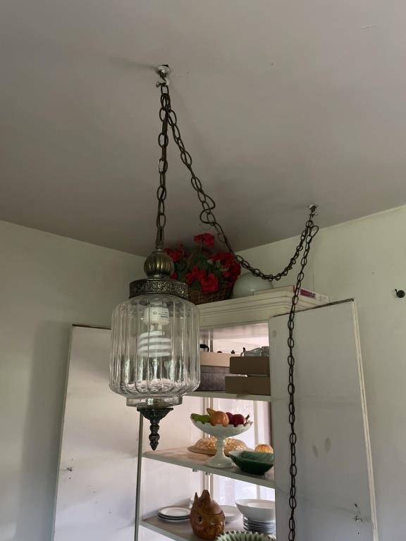 Mid century modern plug-in light hanging lamp